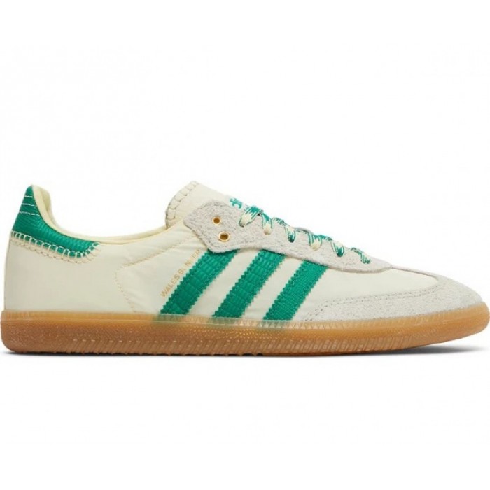 ADIDAS X WALES BONNER SAMBA CREAM WHITE BOLD GREEN